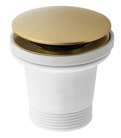 Przejdź do produktu Odpływ wannowy 6/4", klik-klak, złoto mat
