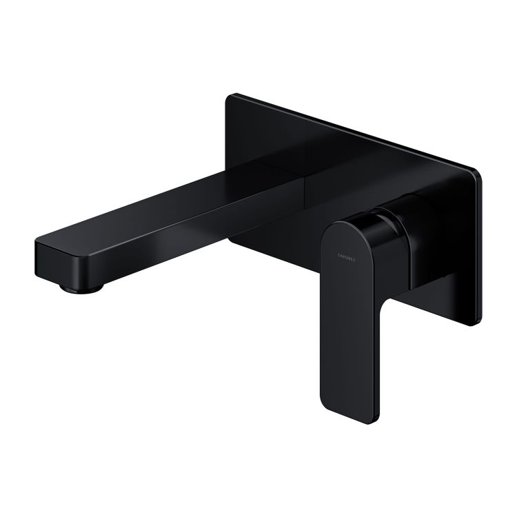 Bateria umywalkowa podtynkowa Omnires Baretti BA7815BL czarny