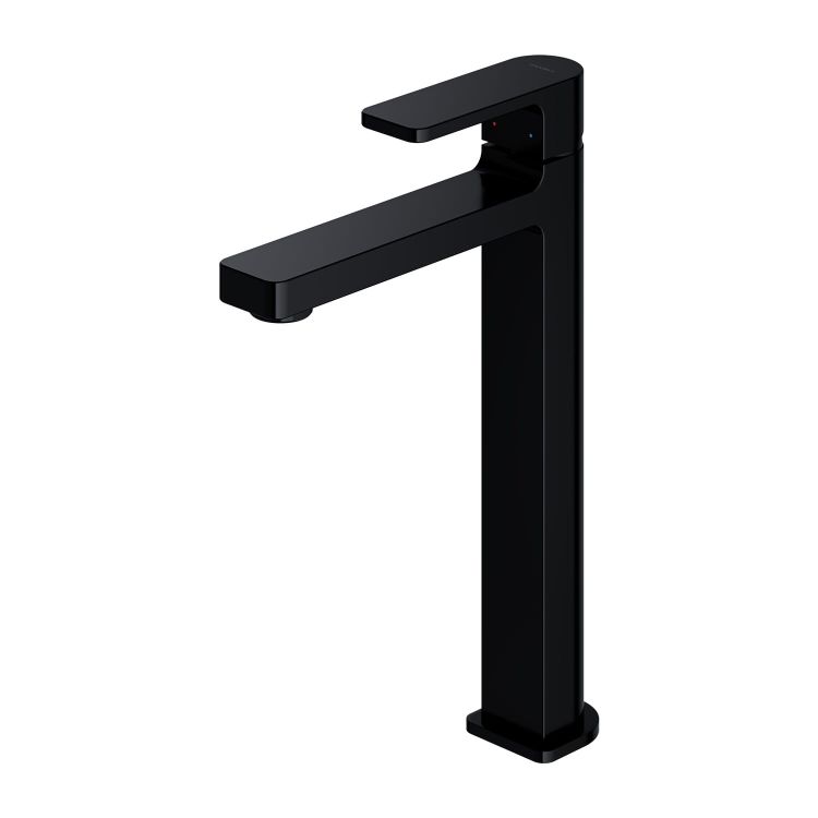 Bateria umywalkowa wysoka 28 cm Omnires Baretti BA7812BL czarny