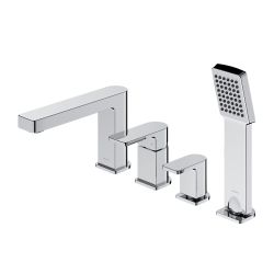 Bateria wannowa 4-otworowa stojąca Omnires Baretti BA7832CR chrom