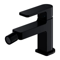 Bateria bidetowa stojąca 12 cm Omnires Baretti BA7820BL czarny mat