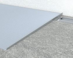 Listwa spadkowa lewa, wysokość 10 mm, długość 1000 mm, czarny mat