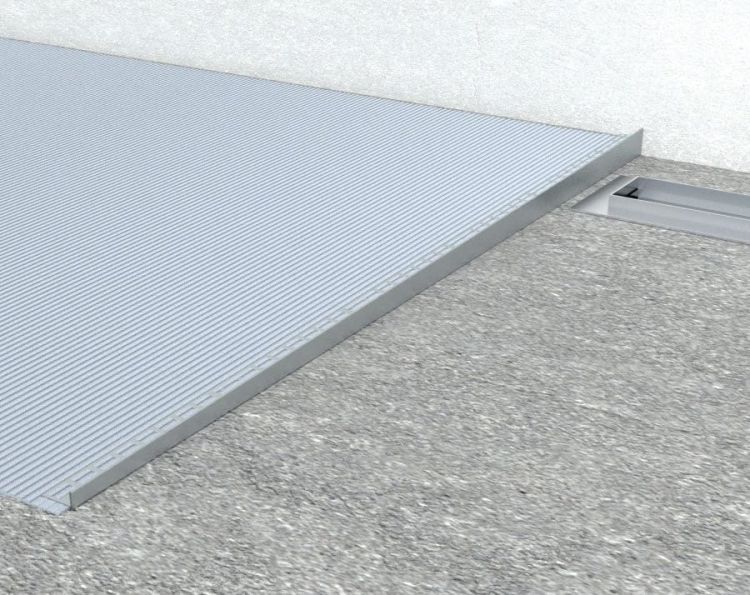 Listwa spadkowa lewa, wysokość 10 mm, długość 1000 mm, czarny mat