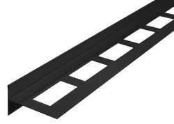 Listwa spadkowa lewa, wysokość 10 mm, długość 1000 mm, czarny mat