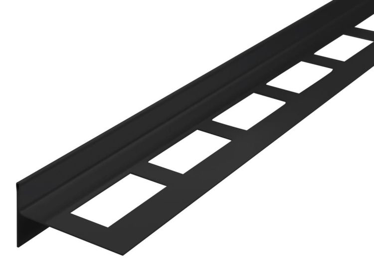Listwa spadkowa lewa, wysokość 10 mm, długość 1000 mm, czarny mat