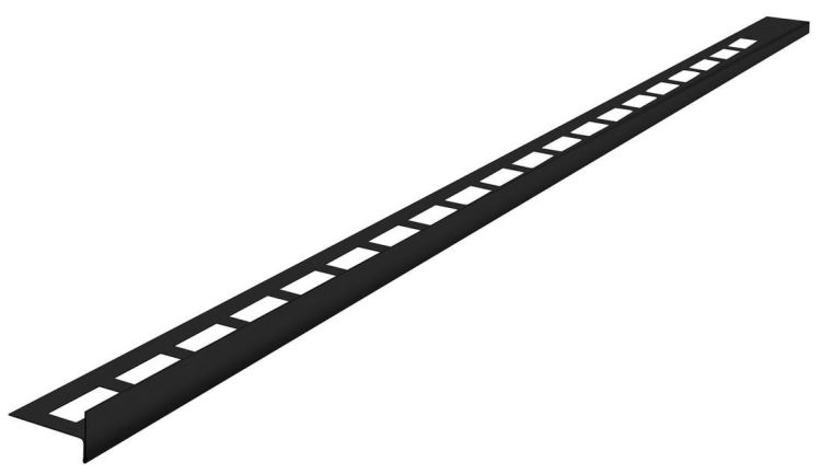 Listwa spadkowa prawa, wysokość 10 mm, długość 1000 mm, czarny mat