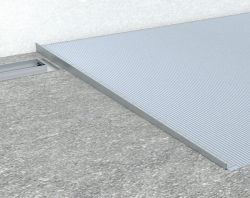 Listwa spadkowa prawa, wysokość 10 mm, długość 1000 mm, czarny mat