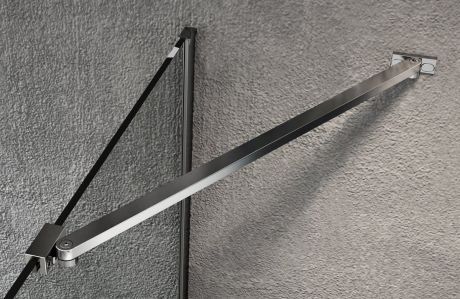 Przejdź do produktu VARIO CHROME jednoczęściowa kabina prysznicowa Walk-In, montaż przy ścianie, szkło nordic, 1000 mm