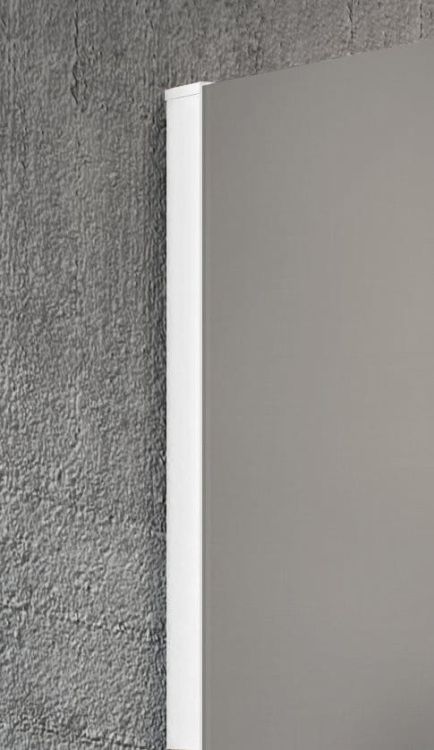 VARIO WHITE jednoczęściowa kabina prysznicowa Walk-In, montaż przy ścianie, szkło nordic, 700 mm