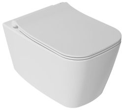 VEA WC wiszące, Rimless, 34,5x52cm, biały