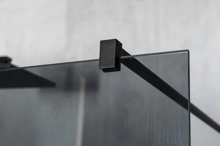 VARIO BLACK jednoczęściowa kabina przysznicowa Walk-In, szkło nordic, 1000 mm