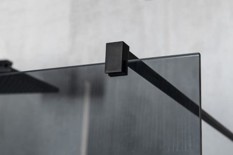 Przejdź do produktu VARIO BLACK jednoczęściowa kabina przysznicowa Walk-In, szkło nordic, 700 mm