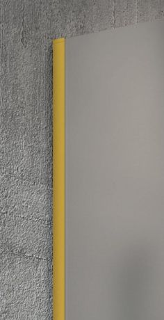 Przejdź do produktu VARIO GOLD MATT jednoczęściowa kabina przysznicowa Walk-In, montaż przy ścianie, szkło matowe, 900 mm