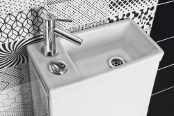 HYGIE kompakt WC z umywalką i deską WC , tylny/dolny odpływ