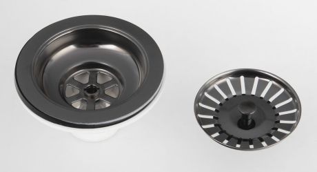 Przejdź do produktu Odpływ zlewozmywakowy 6/4", stal nerdzewna, gun metal