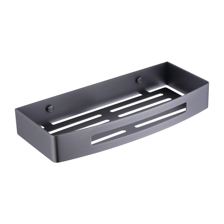 UNI koszyk prysznicowy 30x13 cm Omnires UN10331GR grafit