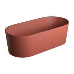 Wanna wolnostojąca 160x75 cm Omnires OVO M+ OVOWWTE terracotta