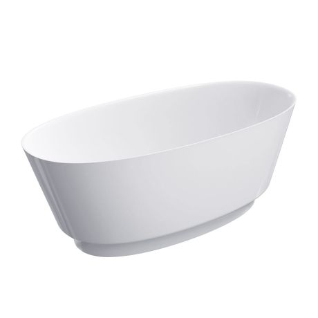 Przejdź do produktu Biała wanna wolnostojąca 158x72 cm Omnires NEO M+ NEO158WWBP