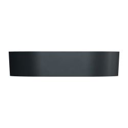 Czarna umywalka nablatowa 55x36 cm Omnires OVO M+ OVOUNBLV
