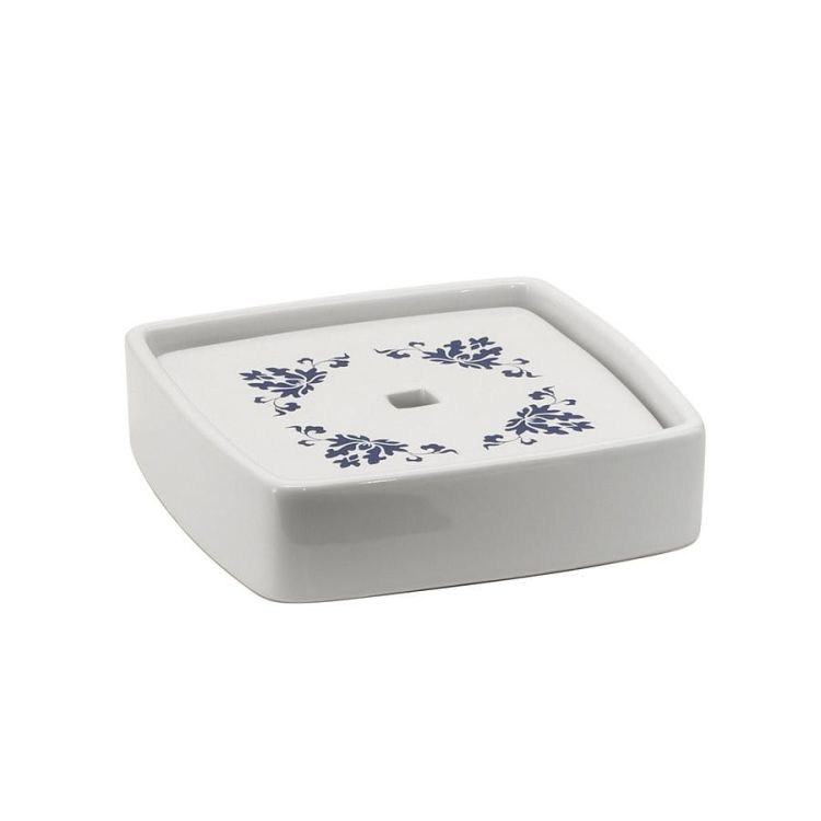 CIXI mydelniczka do postawienia, porcelana, niebieski/biały