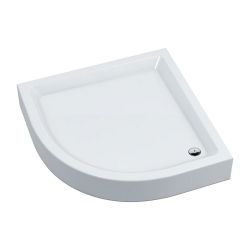 Brodzik prysznicowy półokrągły 90x90 cm Omnires Invest Project INVESTPROJECT90BP biały
