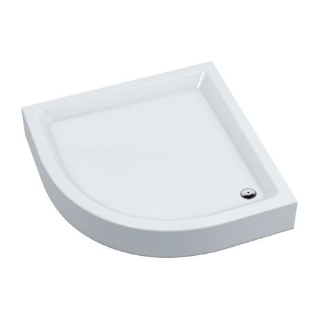 Przejdź do produktu Brodzik prysznicowy półokrągły 90x90 cm Omnires Invest Project INVESTPROJECT90BP biały