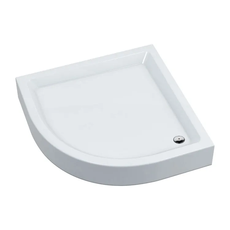 Brodzik prysznicowy półokrągły 90x90 cm Omnires Invest Project INVESTPROJECT90BP biały