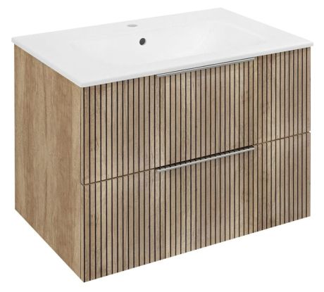 Przejdź do produktu CIRASA STRIP szafka pod umywalkę 69,8x52x46cm, dąb Alabama