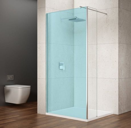 Przejdź do produktu VARIO ścianka dodatkowa 350 mm, szkło czyste, chrom