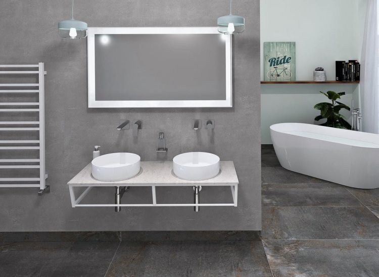 SKA Blat Rockstone 1206x463mm, biały mat