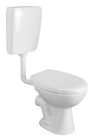 Przejdź do produktu Kompakt WC, przycisk 4,5/6l, odpływ poziomy, biały
