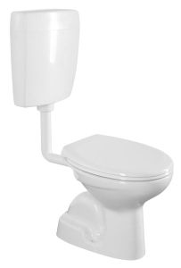 Kompakt WC, przycisk 4,5/6l, odpływ pionowy, biały
