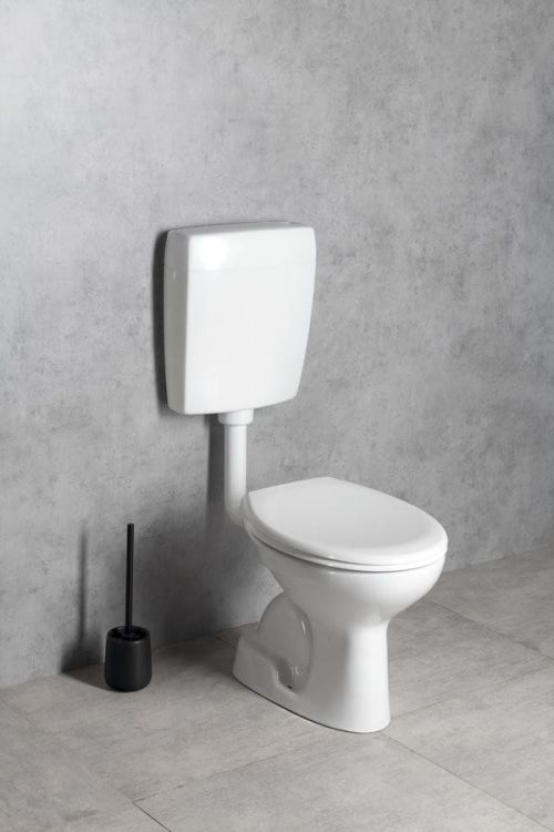 Kompakt WC, przycisk 4,5/6l, odpływ pionowy, biały