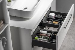 Zestaw łazienkowy CIRASA 81, biały połysk