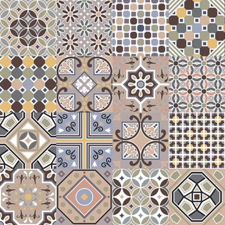Przejdź do produktu HIDRAULICO płytki podłogowe Mosaico Multicolor 45x45 (1,62m2)