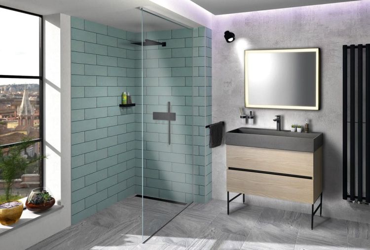 ODETTA 100 zestaw łazienkowy, wiąz Bardini