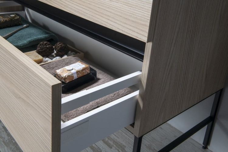 ODETTA 100 zestaw łazienkowy, wiąz Bardini