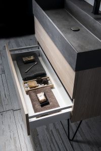 ODETTA 100 zestaw łazienkowy, wiąz Bardini