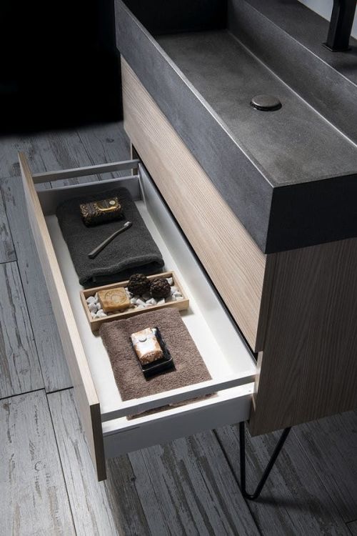 ODETTA 100 zestaw łazienkowy, wiąz Bardini