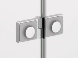 Idealnie gładka powierzchnia zawiasów od wewnątrz srebrny