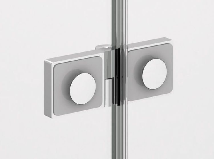 Idealnie gładka powierzchnia zawiasów od wewnątrz srebrny