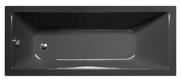 NOEMI wanna prostokątna 170x70x39cm, szary
