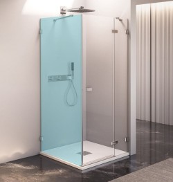 FORTIS EDGE drzwi prysznicowe bez profilu 800mm, szkło czyste, prawe