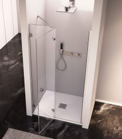 FORTIS EDGE drzwi prysznicowe do wnęki 1000mm, szkło czyste, lewe