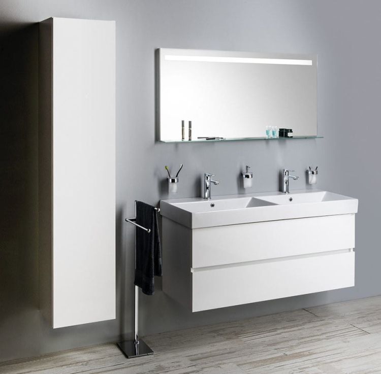 ODETTA 120 zestaw łazienkowy, biała