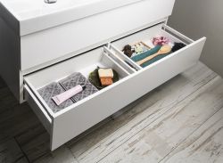 ODETTA 120 zestaw łazienkowy, biała