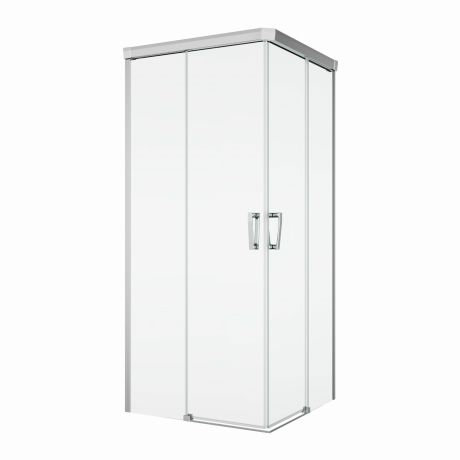 Przejdź do produktu Kabina prysznicowa 90x90x200 cm z drzwiami rozsuwanymi Sanswiss Cadura CAE2G0905007+CAE2D0905007 srebrny połysk