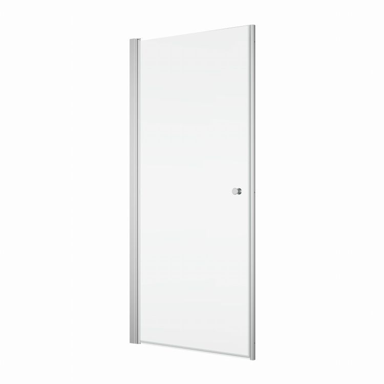Drzwi prysznicowe 80 cm do wnęki jednoczęściowe SanSwiss Solino SOL108005007+V2.SOL.50 srebrny połysk