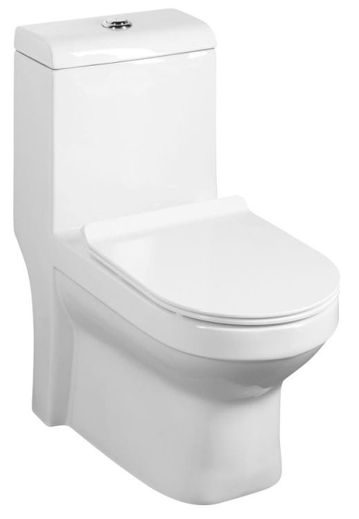 HUBERT kompakt WC, odpływ pionowy/poziomy, biały