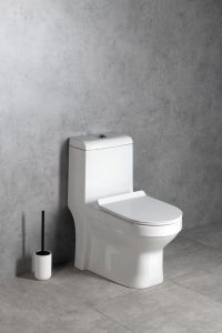 HUBERT kompakt WC, odpływ pionowy/poziomy, biały
